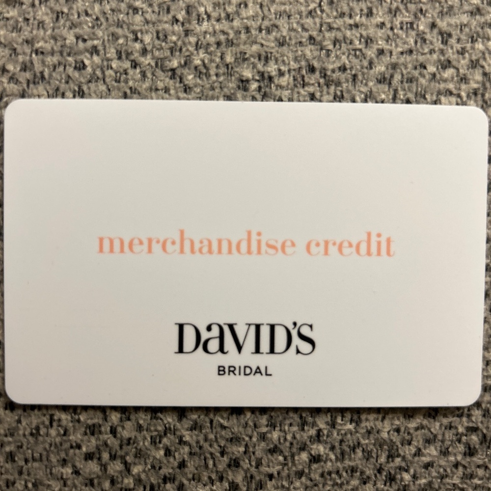 David’s Bridal  store credit